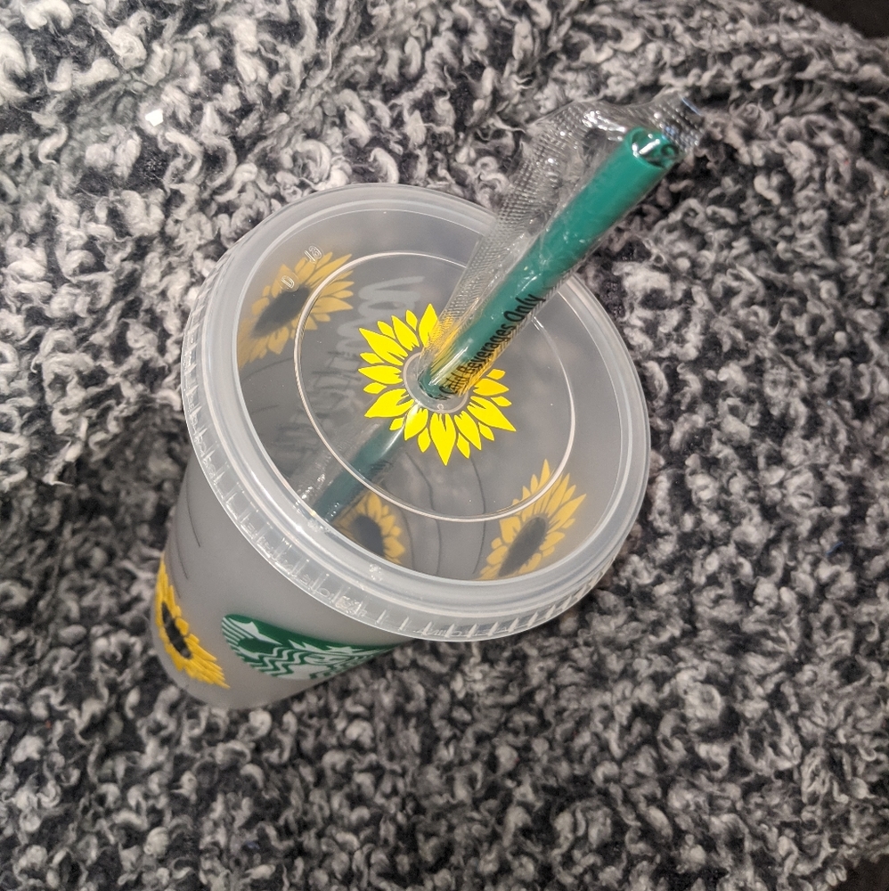 sunflower starbucks tumbler - Picture 4 of 5